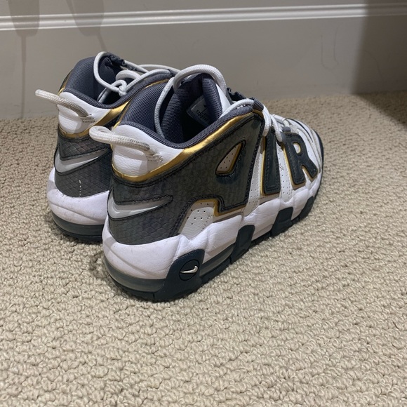 white anthracite snakeskin nike air more uptempos - Picture 2 of 3